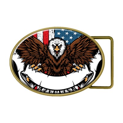 Digistock Belt Buckles - 3-3/4" W x 2-3/4" H Oval